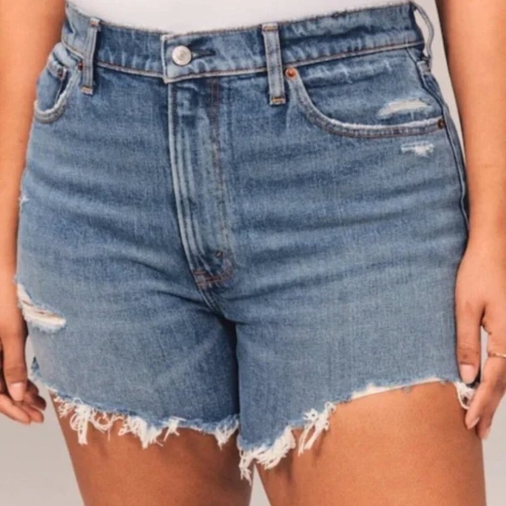 Abercrombie 4 inch Mom Short High Rise Curve Love Size 29/8